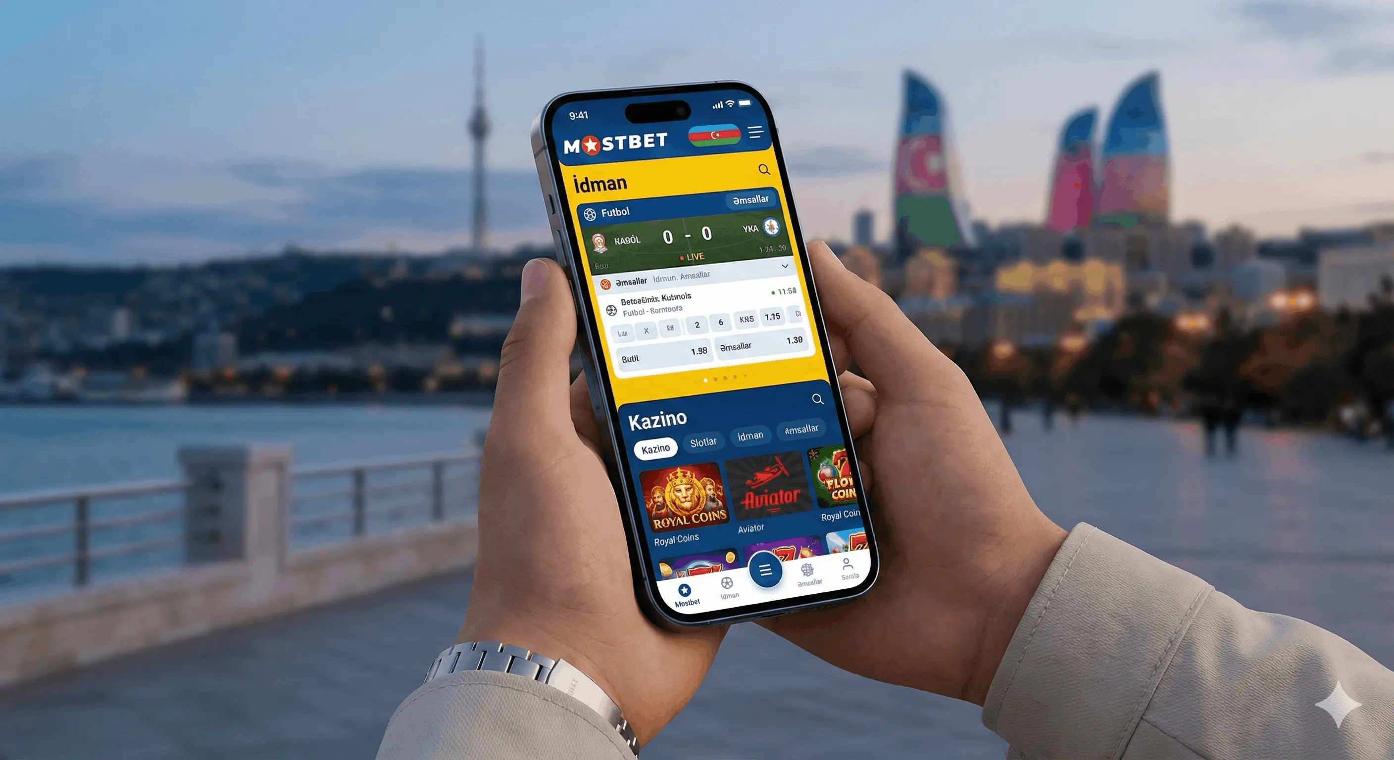Mostbet Azerbaijan mobil tətbiqinin istifadəçi interfeysi və əsas funksiyaları